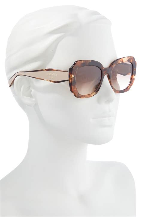 prada sonnenbrille havana|Prada Havana 52mm Gradient Geometric Sunglasses .